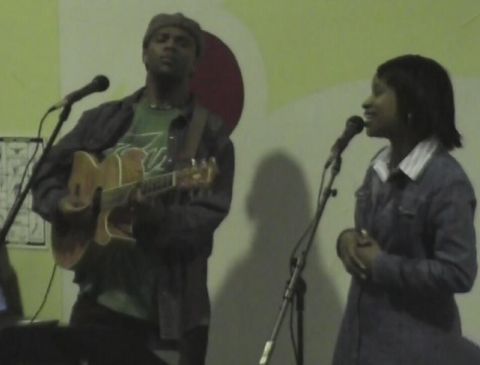 Sometime I get to sing with her.