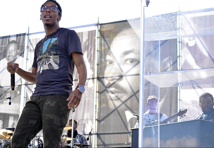 On bass with Deitrick Haddon